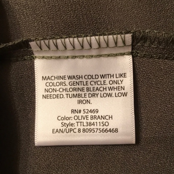 Olive Top Bell Sleeves NWT! - Picture 6 of 6